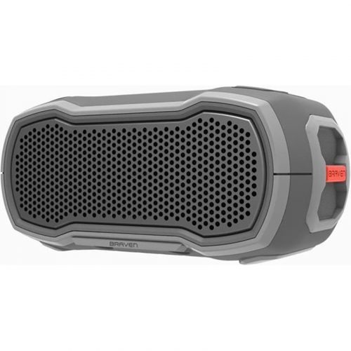 Braven Ready Solo Outdoor Waterproof Bluetooth Speaker - grijs/oranje