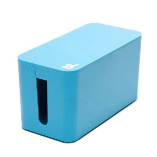 Bluelounge Cablebox Mini Opgeruimde Kabels - Blauw