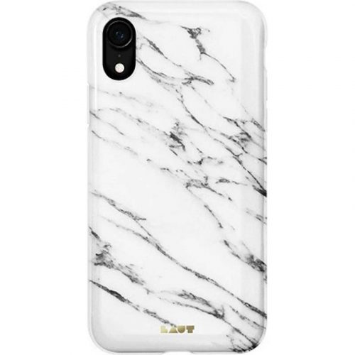 LAUT - iPhone Xr Hoesje - Back Case HUEX Marble Wit