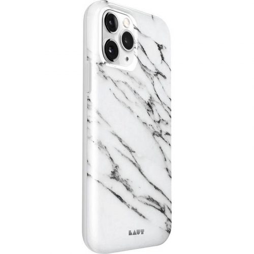 LAUT - iPhone 12 mini Hoesje - Back Case HUEX Marble Wit